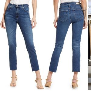AG Mari Crop High Rise Slim Straight Jean